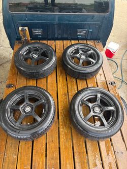 16” Black Sparco Rims 5x114.3 (5x4.5) w/tires