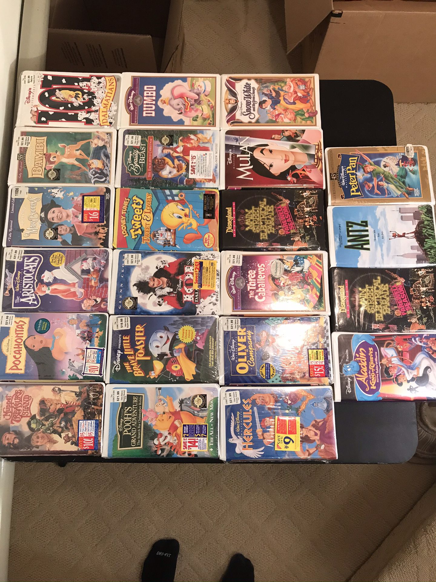 Disney VHS videos variety and most are brand new
