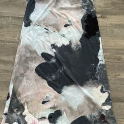 Multi Colored 90s Mid Length Skirt 
