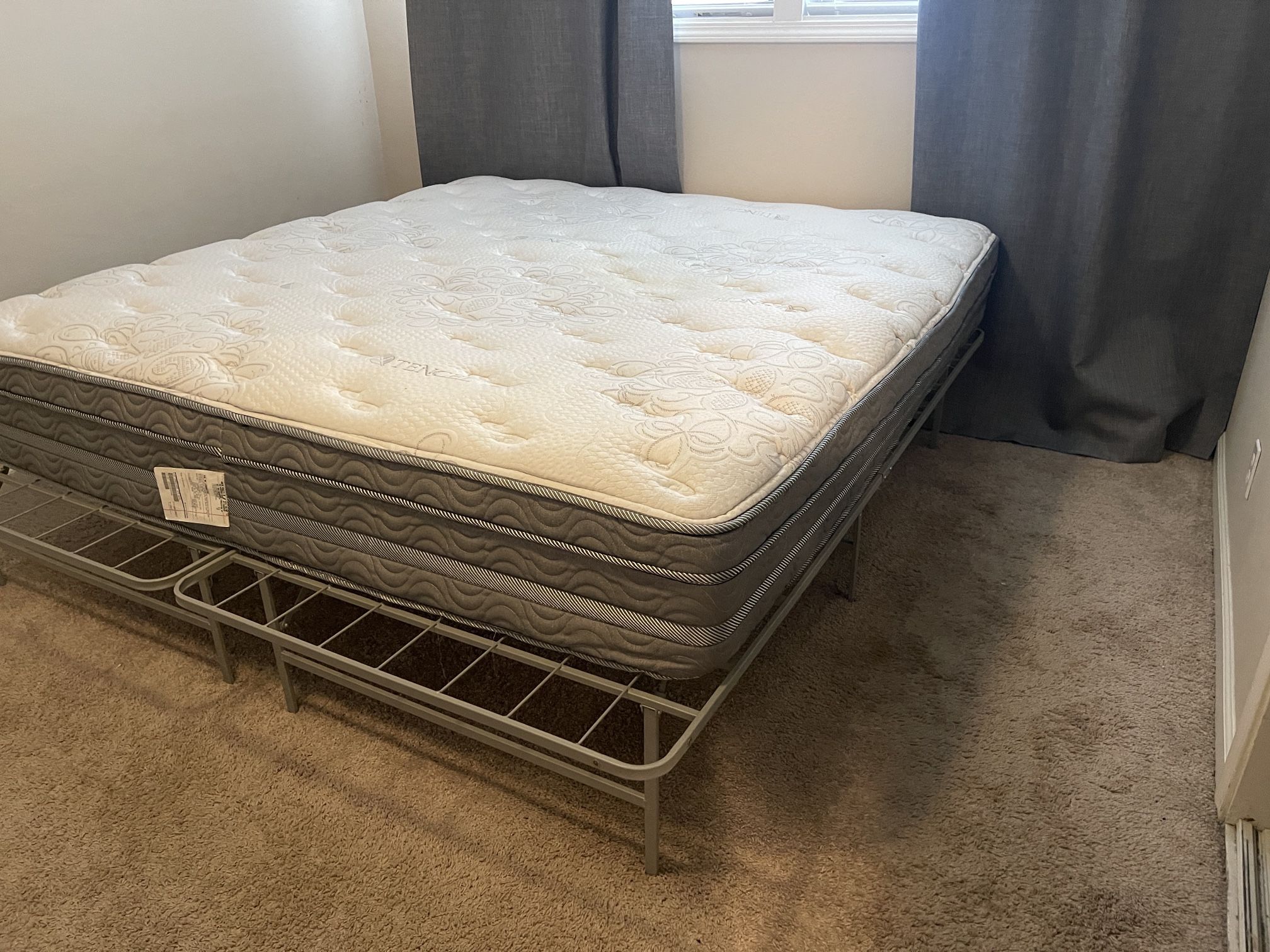 Tencel King size Mattress With Raised Frame