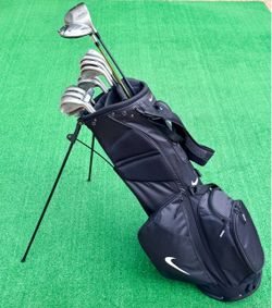 Complete RH Golf Club Set | Driver Wood Irons & New Putter + Nike Stand Bag!