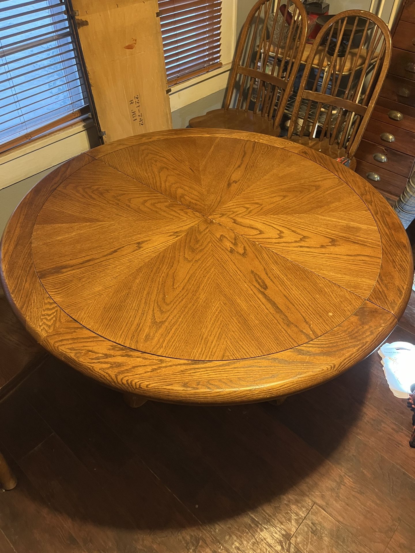 Round Wood Table 