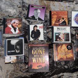 CDS, DVDS, VHS tapes 