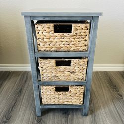 Storage Cabinet with 3 Natural drawers