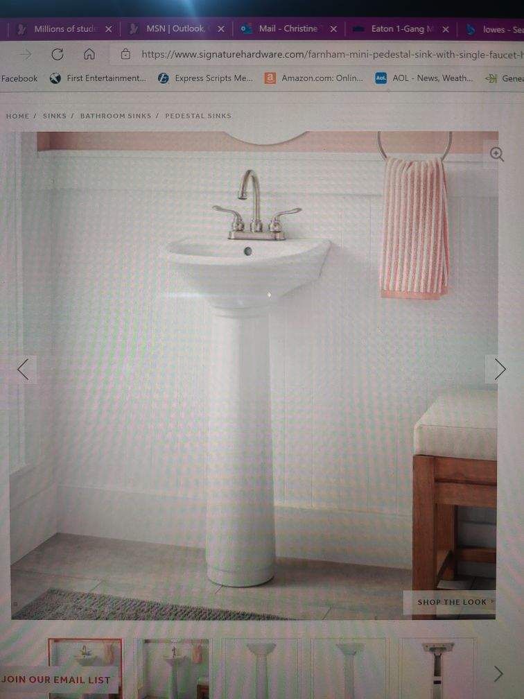 Pedestal Bathroom Sink