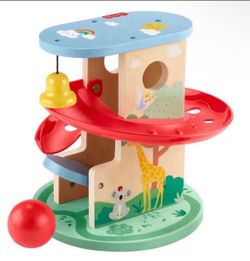 Fisher-Price Wooden Treehouse Ball Run baby and toddler toy