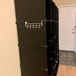 Huge Storage Closet Cabinet 20 Cube Shelves