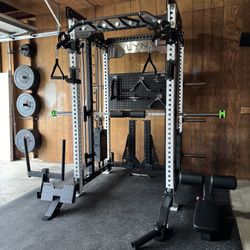 All In One Squat Rack, Functional Trainer, Smith Machine