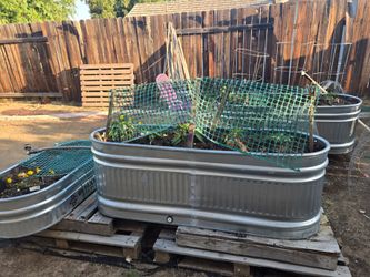 3 Metal Troups 6ft long X 2ft height and 2 ft wide