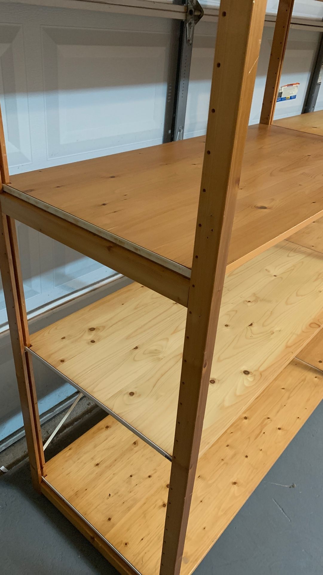 Skandia shelving 23” deep warehouse units 19 shelves 4 uprights for