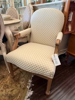 Cream Polka Dot Chair - 50% OFF OFFER!!!