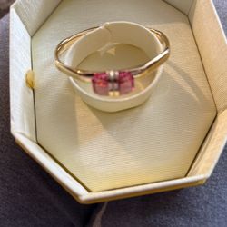 Stunning 🤩 Swarovski Pink And Gold Crystal Bracelet 