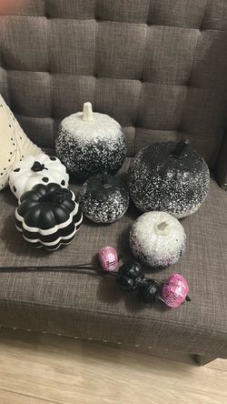 Modern Halloween & Fall Pumpkin Decor Bundle – Glam (6 Pieces)