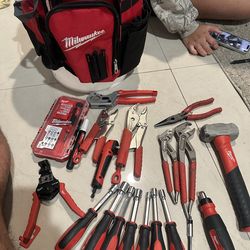 Milwaukee Bucket and hand tools