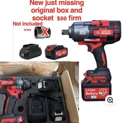 New not in original box JPT Supreme Brushless 21V Cordless Impact Wrench 3/4" Inch | 2100Nm Torque | Max 2300RPM Speed | Bright LED Light | Flat 36MM 