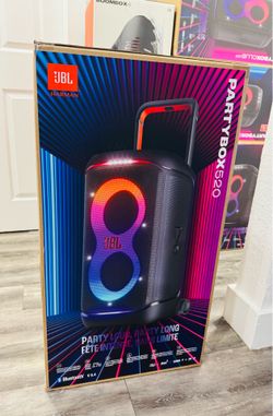 New JBL PartyBox 520 speaker in original box. This speaker has Bluetooth V 5.4 for easy connection. Great for parties.