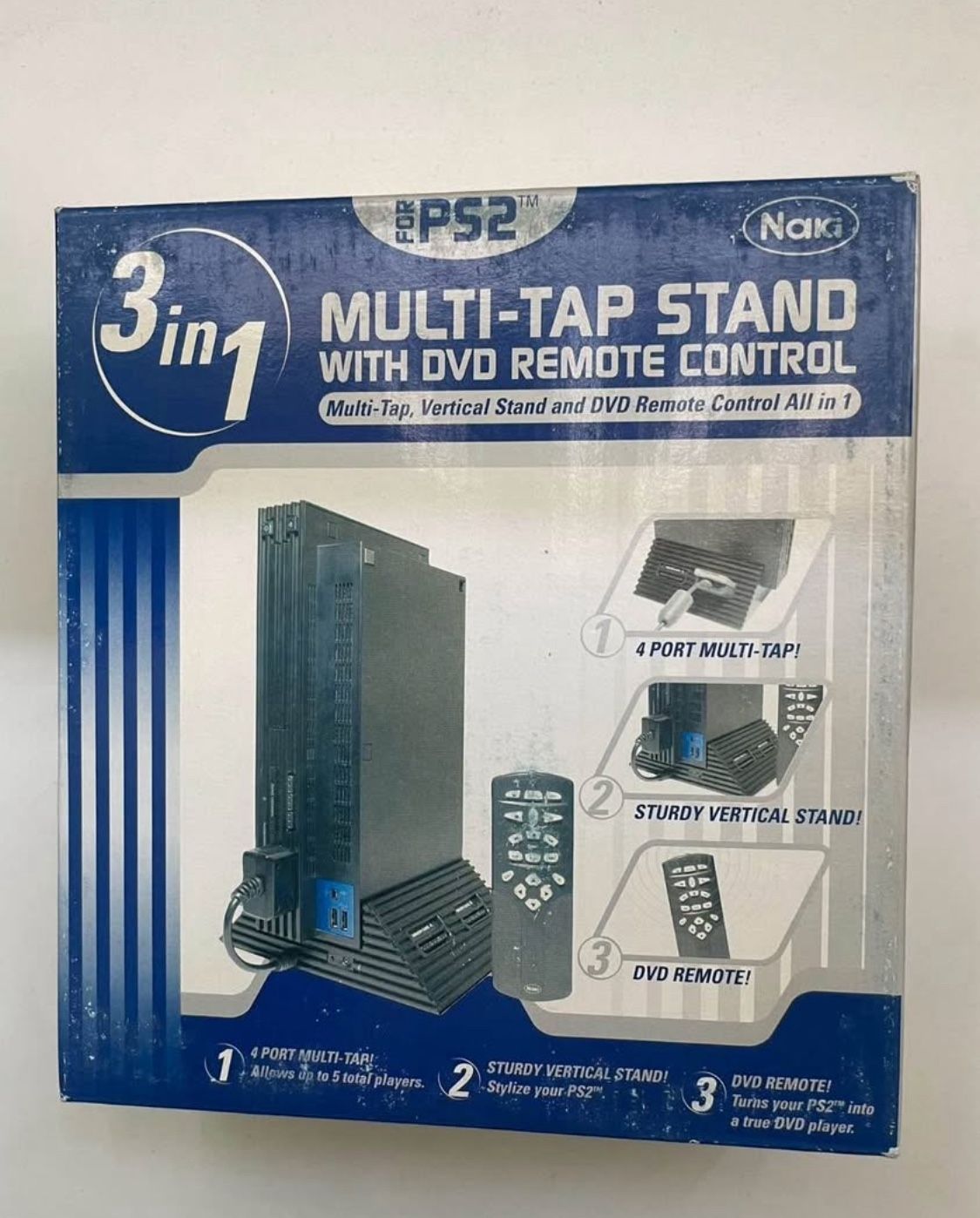 Playstation 2 Fat Vertical Stand 4 Multitap/4 Controller Ports