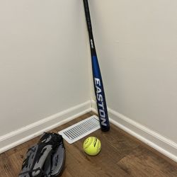 Set Of Baseball Equipment