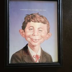 Vintage mad magazine picture frame