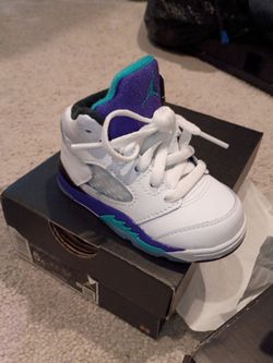 Air Jordan 5 Toddler Sneakers Grape