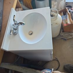 Bathroom Sink Single Door