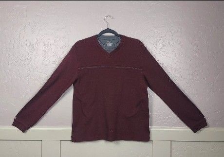 Maroon Long Sleeve Van Heusen