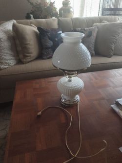 Milk Glass Lamp