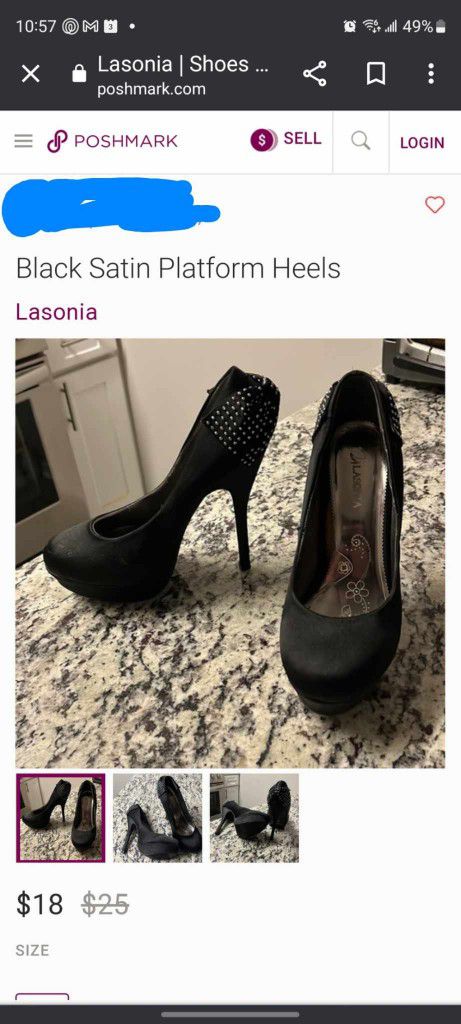 Lasonia Black Stiletto Heels With Bows