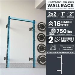 2 Metal Squat Rack Uprights with Pull-Up Bar