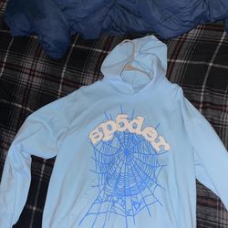 Sp5der Sweatsuit Baby Blue Size Large