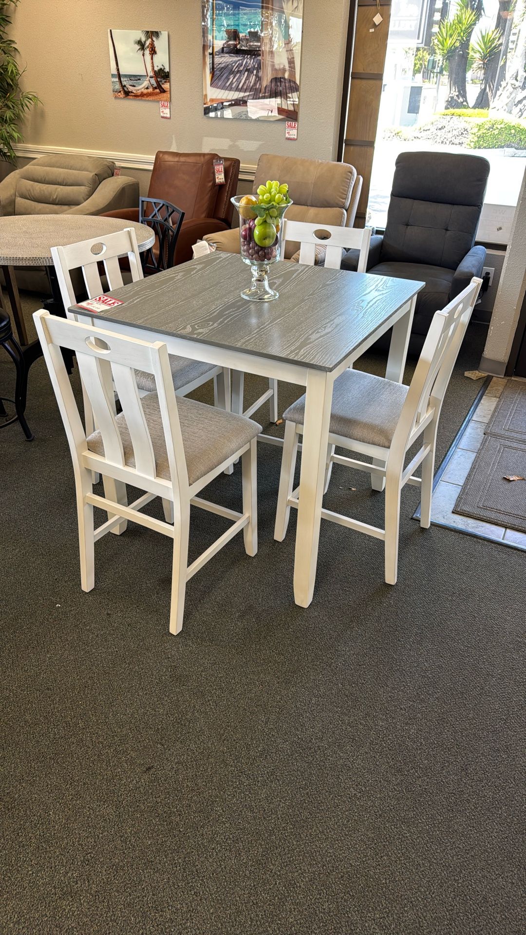 Counter Height Table With 4 Chairs 