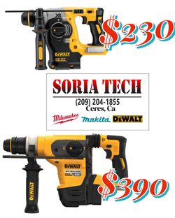 Dewalt Rotary Hammers 20v - 60v