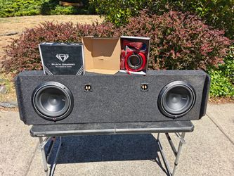 Rockford 10s in truck box with amp and wiring kit