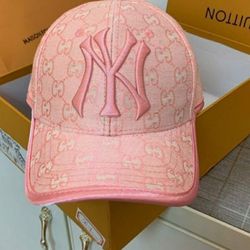 New pink NY GG baseball hat