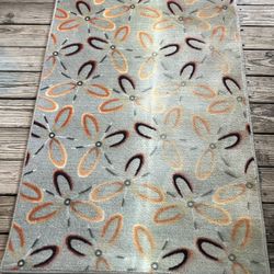 Modern 5’ X 3’ Floral Rug 