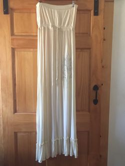 Maxi strapless dress