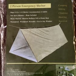 Mylar Thermal 2 Person Emergency Shelter (Green)