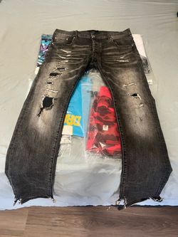Purple jeans