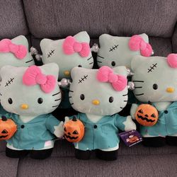 Hello Kitty Halloween Frankenstein Plush Greeter