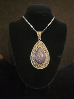 Genuine Blue Sapphire pendant