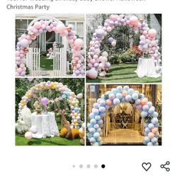 Adfustable Balloon Arch kit with Base, OFt Tall & 10Ft Wide Adjustable Balloon Arch Stand Party Backdrop Decoration Tool for Wedding Birthday Baby Sho