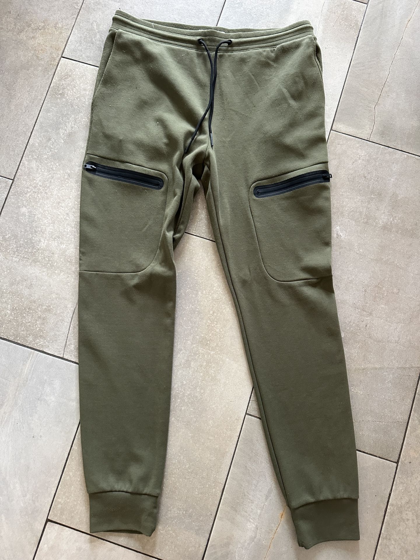 Joggers pants Express army olive green in medium