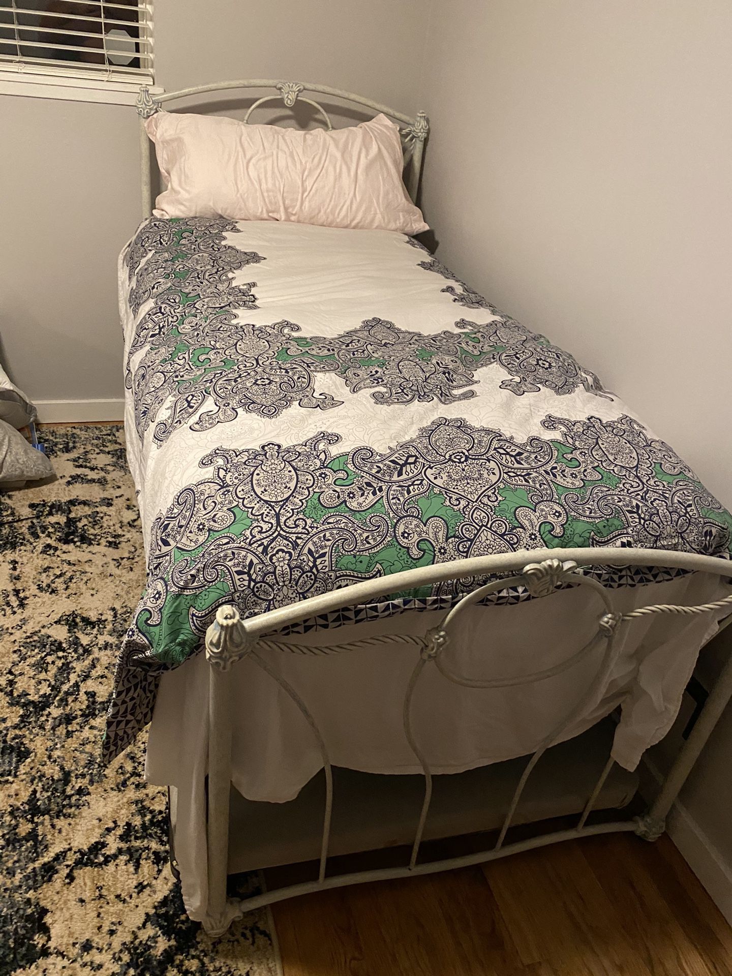 (PENDING) Sturdy Metal Bed Frame and/or Mattress
