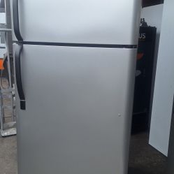 SILVER REFRIGERATOR (DELIVERED)USED.