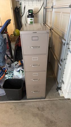 File cabinet with key