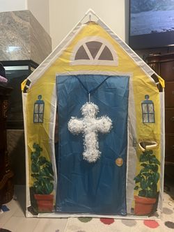 Melissa & Doug Cozy Cottage Fabric Play Tent and Storage Tote