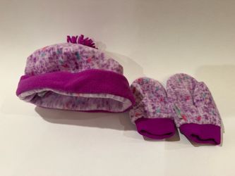 Columbia toddler hat/glove set