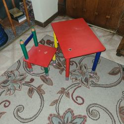 Kids Eraser And Pencil Desk And Chair
