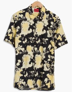Brand new original $129  HUGO BOSS Men's Ebor Floral Print Short-Sleeve Shirt