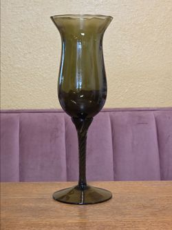 MCM Murano Empoli Art Glass Goblet